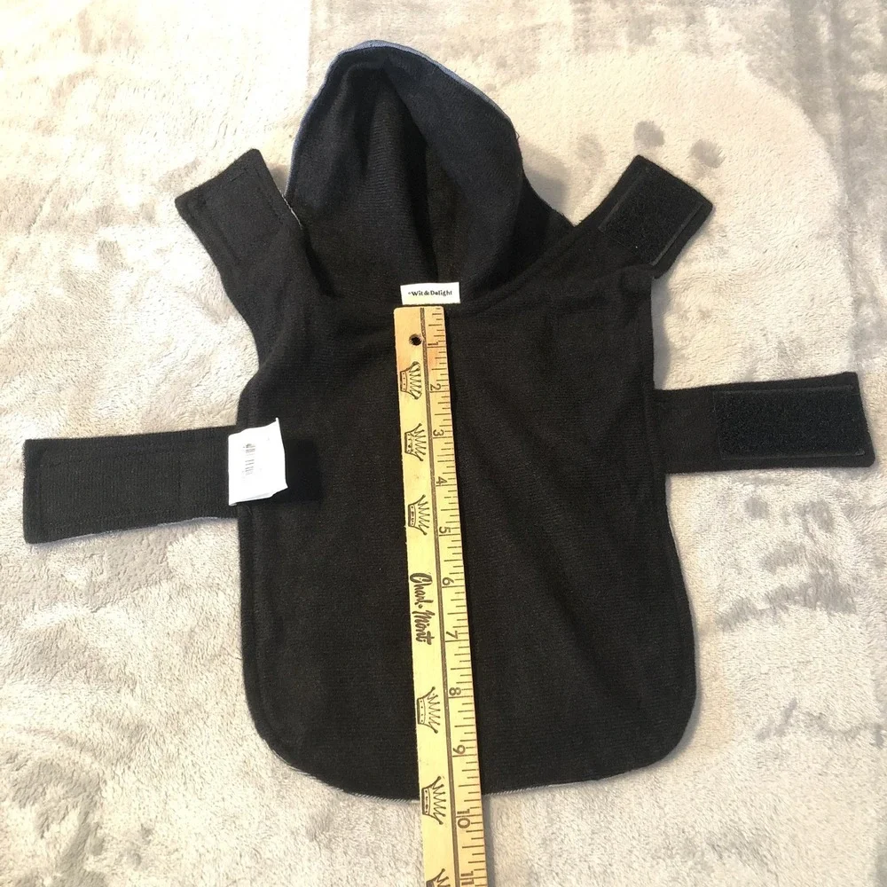 Wit &‎ Delight Dog Puppy Jacket Coat Size XS (Measurements) Chambray Plaid